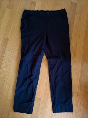 Counterparts Black Pants Elastic Waist with Pockets Size 12